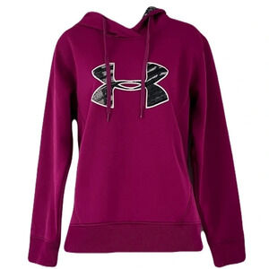 Under Armour/ Purple/ Eggplant/ fleece lined hoodie/  See measurements